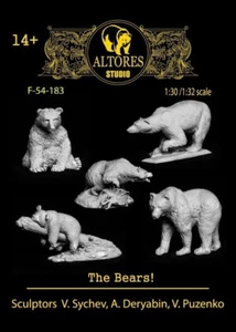ALTORES STUDIO BEARS Set Escala 60 mm Resina - Imagen 1 de 1