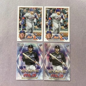 2023 Topps Baseball Series 2 Stars of MLB Chrome Francisco Alvarez RC + Base (4) - Picture 1 of 3