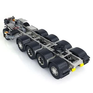 Metal 10x10 Chassis for 1/14 770S RC Tractor Truck Model 3-speed Transmission - Picture 1 of 22