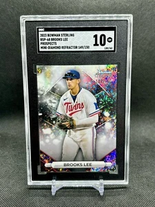 SGC 10 - 2023 Bowman Sterling Brooks Lee Mini Diamond Refractor # 149/150 - Picture 1 of 3