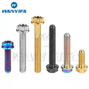 Titanium Bolt M4x10 15 20 25 30mm Flange Torx Head Screw with 'W' Logo Fasteners - Picture 1 of 13