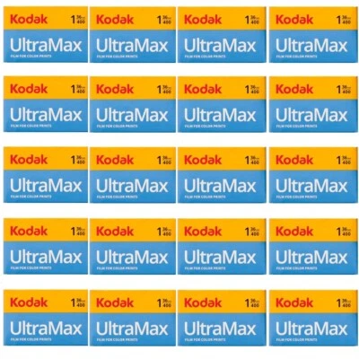20 Rolls Kodak UltraMax 400 36 Exposure 35mm Color Negative Film - Image 1 of 3