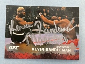 2009 Topps UFC Kevin Randleman Signed Monster Rookie Card #81 Silver 151/188