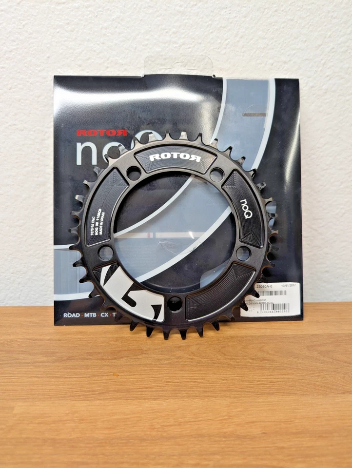 Rotor NoQ Cx1 Chain Ring - 38t -110x5 BCD - Aero - C01-511-23040A-0 - Image 1 of 3