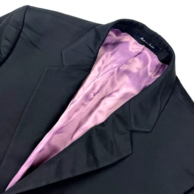 Blazer negro Charles Tyrwhitt Super 110 de lana con 2 botones para hombre • 44R Foto 1 de 4