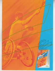 AUSTRALIA : 2000  FDC/ CARD - SCOTT # 1847  SYDNEY 2000 PARALYMPIC GAMES - Picture 1 of 2