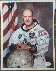 THOMAS TOM STAFFORD SIGNED 8X10 NASA INSCRIBED APOLLO 10 APOLLO-SOYUZ GEMINI JSA - Picture 1 of 2