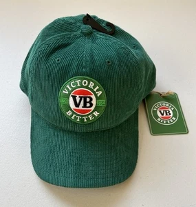 VB Victoria Bitter Mens Cap 6-Panel Corduroy Green Hat New - Picture 1 of 11