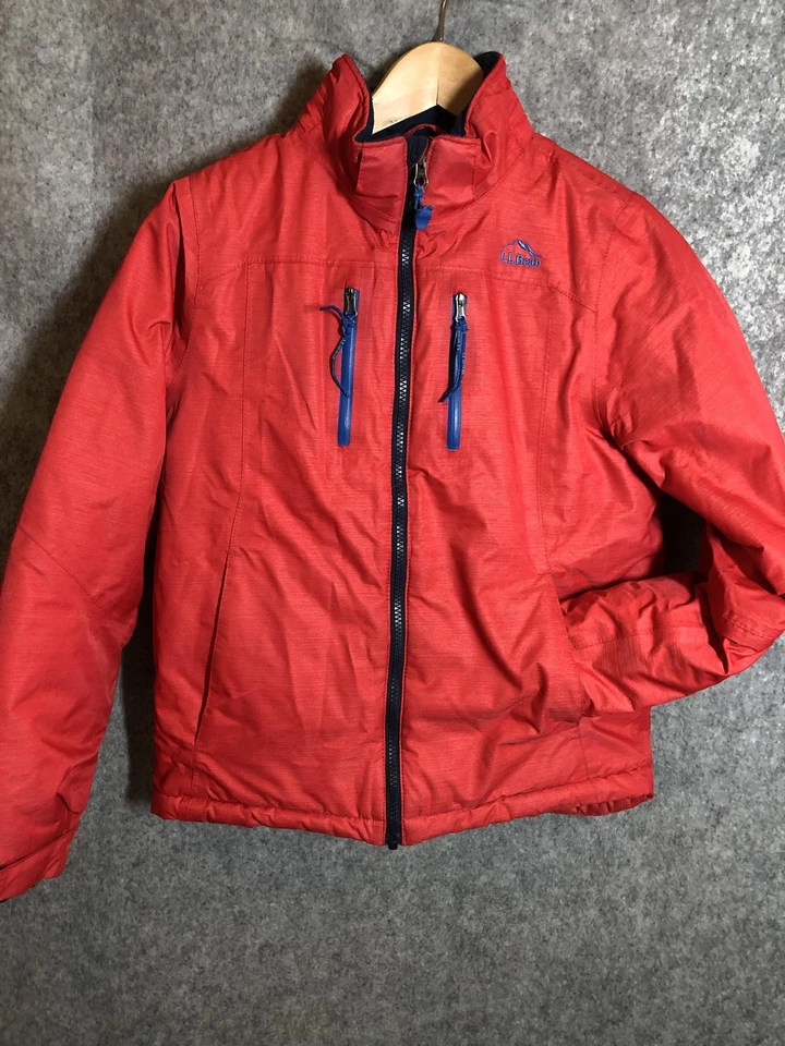 Chaqueta LL Bean Niños Mediana 10-12 Roja TEK Thinsulate Abrigo de Invierno Aislado Puffer Foto 1 de 4