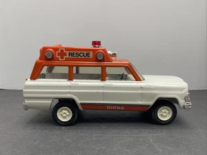 Mini Tonka 1975 Jeep Wagoneer Ambulance Nice!  (1759) - Picture 1 of 24