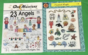 1997 Graphworks Nautical Motifs & One Nighters 23 Angels Cross Stitch Leaflets - Bild 1 von 4