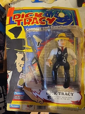 F/S New Dick Tracy Cops and Gangsters Dick Tracy Figure Unpunched Playmates 1990 - Image 1 of 4