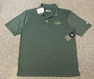 Russell Athletic NDSU North Dakota State Poloshirt Herren M Grün Neu mit Etikett - Bild 1 von 7