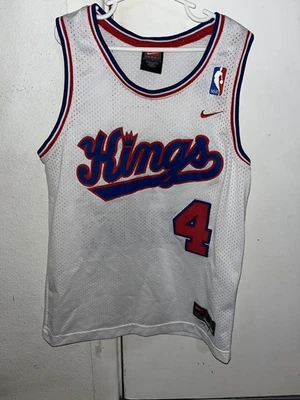 Винтажная классическая футболка Nike Chris Webber Sacramento Kings NBA из твердого дерева размер L 44 - Изображение 1 из 4