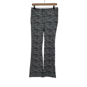 Pantalones de vestir BCBGeneration 4 nuevos con etiquetas negros blancos con patrón pimienta acampanados rectos  - Imagen 1 de 9