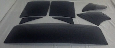 1966 1967 Chevy II Nova Glass 2 portas porta de ventilação capota rígida quarto de volta cinza - Imagem 1 de 2