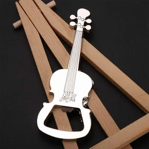 Design Metal Zinc Alloy Guitar Shaped Bottle Opener Unique Gift Beer Opener - Picture 1 of 11