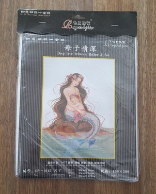 CROSS STITCH KIT MERMAID MOTHER AND CHILD - image 1 of 4