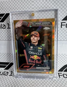 2024 Topps Chrome Sapphire Formula 1 F1 #150 Max Verstappen Gold 11/50 Sprint - Picture 1 of 2