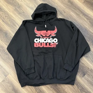 Chicago Bulls NBA Licensed Majestic Hoodie Mens 5XL Sweatshirt Y2K - Picture 1 of 4