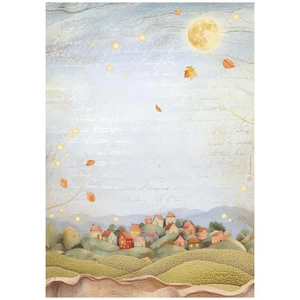 Stamperia A4 RICE PAPER - WHISPERING WOODS - HILLS - Decoupage - Picture 1 of 1