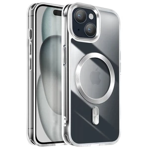 Avizar, Cover per iPhone 15 Elegante e raffinato, Argento - Foto 1 di 6