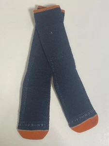 IceBreaker Mens Socks, Size Medium, Dark Gray & Orange, Merino Wool - Picture 1 of 5