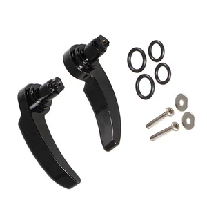 Black Motorcycle Saddlebag Latch Lever Lid Lifter For CVO For Ultra Limited - Foto 1 di 12