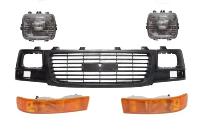 Front Grille Headlights Side Marker Light For 2003-2023 GMC Savana 2500 5PCS - Image 1 of 4