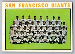 1964 TOPPS #257 SAN FRANCISCO GIANTS TEAM CARD W/MAYS/McCOVEY/CEPEDA/MARICHAL - Picture 1 of 3