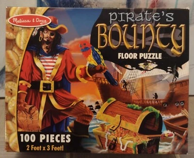 Melissa & Doug Pirate's Bounty 100 Large Piece Floor Puzzle 2 feet x 3 feet! - Image 1 of 4