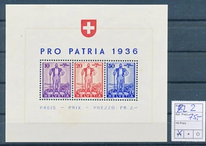 BF1930 / SCHWEIZ / SUISSE - 1936 - PRO PATRIA - Mi. Block 2 ** / MNH - Bild 1 von 2