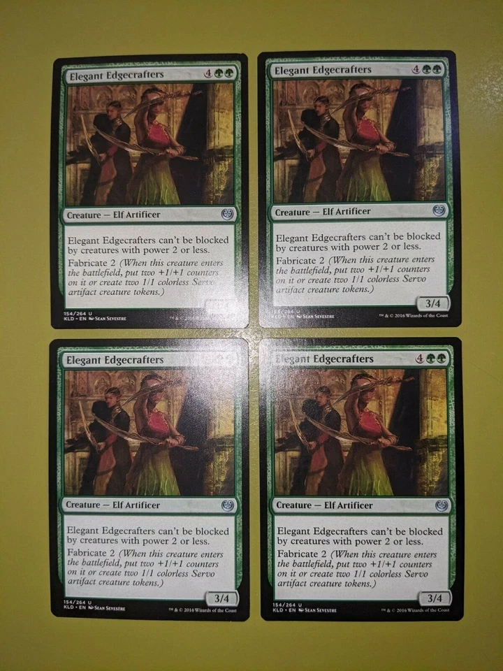 Elegant Edgecrafters x4 Kaladesh 4x Playset Magic the Gathering MTG - Image 1 of 1