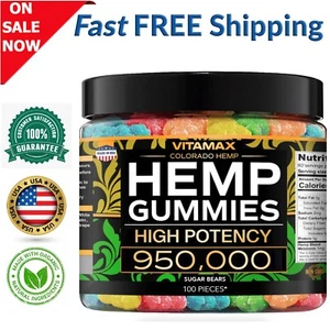 Nutritional & Delicious Gummies. Stress, Pain, Anxiety, Sleep -100 Cts USA GROWN - Picture 1 of 7
