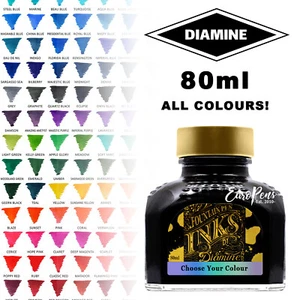 Diamine Tinte in Flaschen 80 ml für Füllfederhalter - Full Sortiment - Glasflasche - UK - Bild 1 von 115
