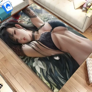 Tappeto Adult 120x160cm Sexy Girl Big Booty Big Boobs Anime Adult Tifa Aerith T - Picture 1 of 6