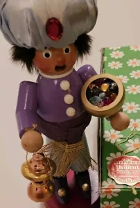 RARE, VTG, Signed Original Steinbach Volkskunst ALADDIN Lamp Smoker Nutcracker. - Picture 1 of 23