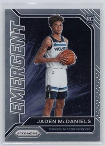 2020 Panini Prizm #10 Jaden McDaniels Emergent Minnesota Timberwolves RC - Picture 1 of 2