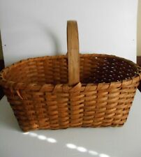BEAUTIFUL LARGE EARLY ANTIQUE PRIMITIVE BASKET  IN GREAT CONDITION