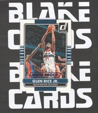 2014-15 Panini Donruss Glen Rice JR. Purple Press Proof /199 #128 Wizards