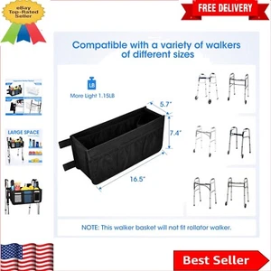 Innovative Foldable Walker Storage Bag with Water Cup Holder - Family Gift - Picture 1 of 9