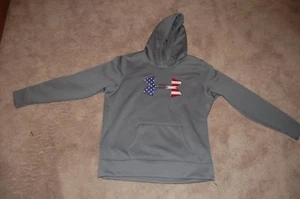 Under Armour Hoodie, Women's XL, Fleece Big Flag Logo Sweatshirt, New with Tags - Picture 1 of 2