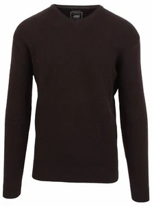 VAN SANTEN & VAN SANTEN Pullover Sweater Größe L V-Ausschnitt mit Kaschmir Braun - Bild 1 von 7