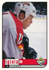 1998-99 UD Choice Preview #35 JAROME IGINLA - Calgary Flames