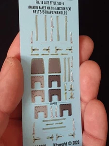 KW3D148020 Kits-World 3D Decals 1:48 McDonnell-Douglas F/A-18 Hornet seatbelts - Picture 1 of 1