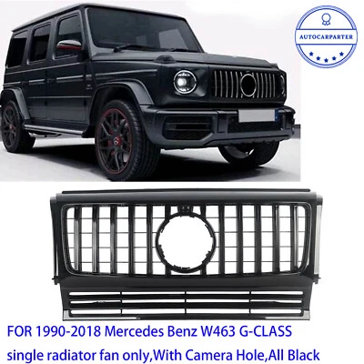 GT Grille Front Bumper All Black For Mercedes W463 G500 G550 G63 G55 1990-2018 Foto 1 de 4