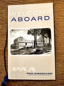Pan American Menu + Passenger List 1959 Special Flight to Rome-Holy Year - Picture 1 of 5
