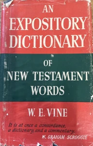 New Testament Dictionary Words Vintage 1966 Vine - Imagen 1 de 13