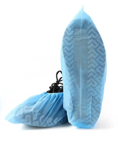 1000 JMU Disposable Medical Shoe Covers 3ply Non Slip Non-woven One Size 15.7" - Picture 1 of 13