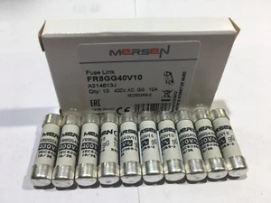 FERRAZ SHAWMUT MERSEN FR8GG40V10 400V 10A Fuse 8 x 31 mm JPSF652 - Picture 1 of 5